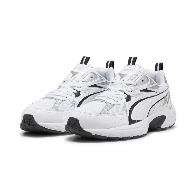 Sneaker Milenio Tech PUMA White Black Silver Metallic | Puma Bianco