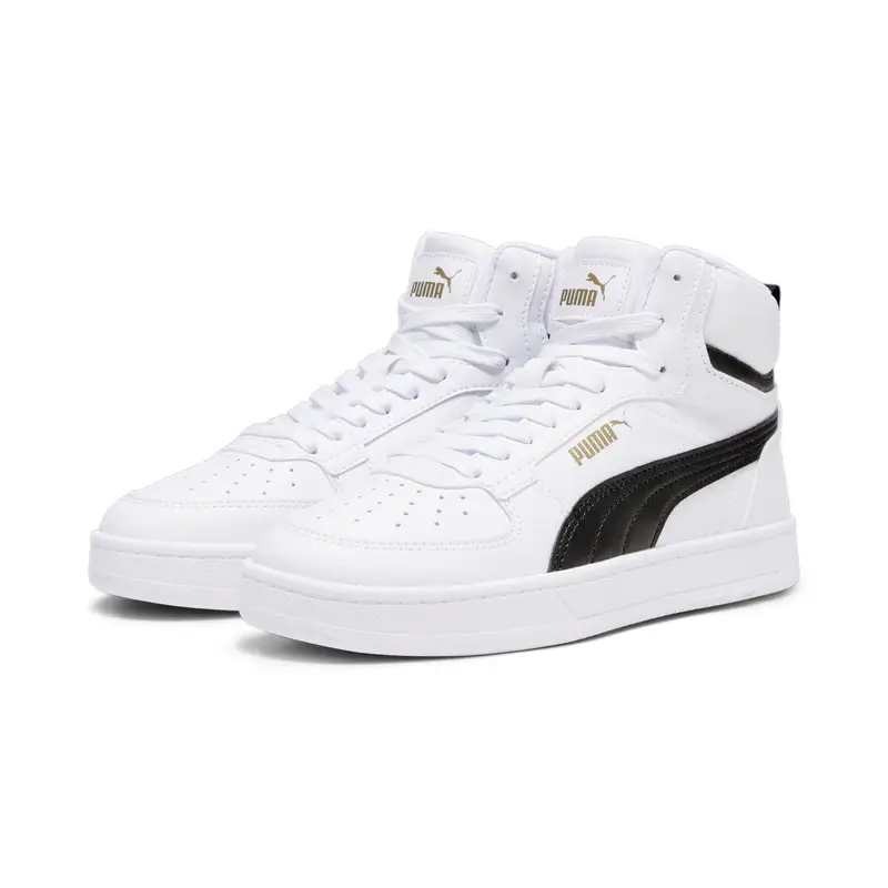 Sneaker PUMA Caven 2.0 Mid da ragazzi PUMA White Black Gold | Puma Bianco