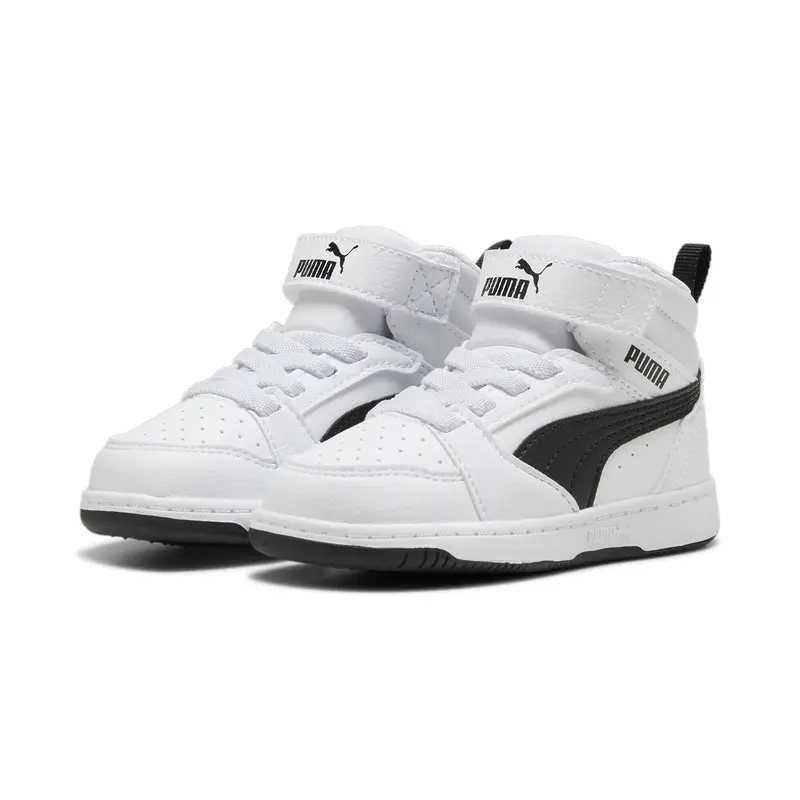 Sneaker PUMA Rebound V6 Mid per bimbi ai primi passi PUMA White Black | Puma Bianco