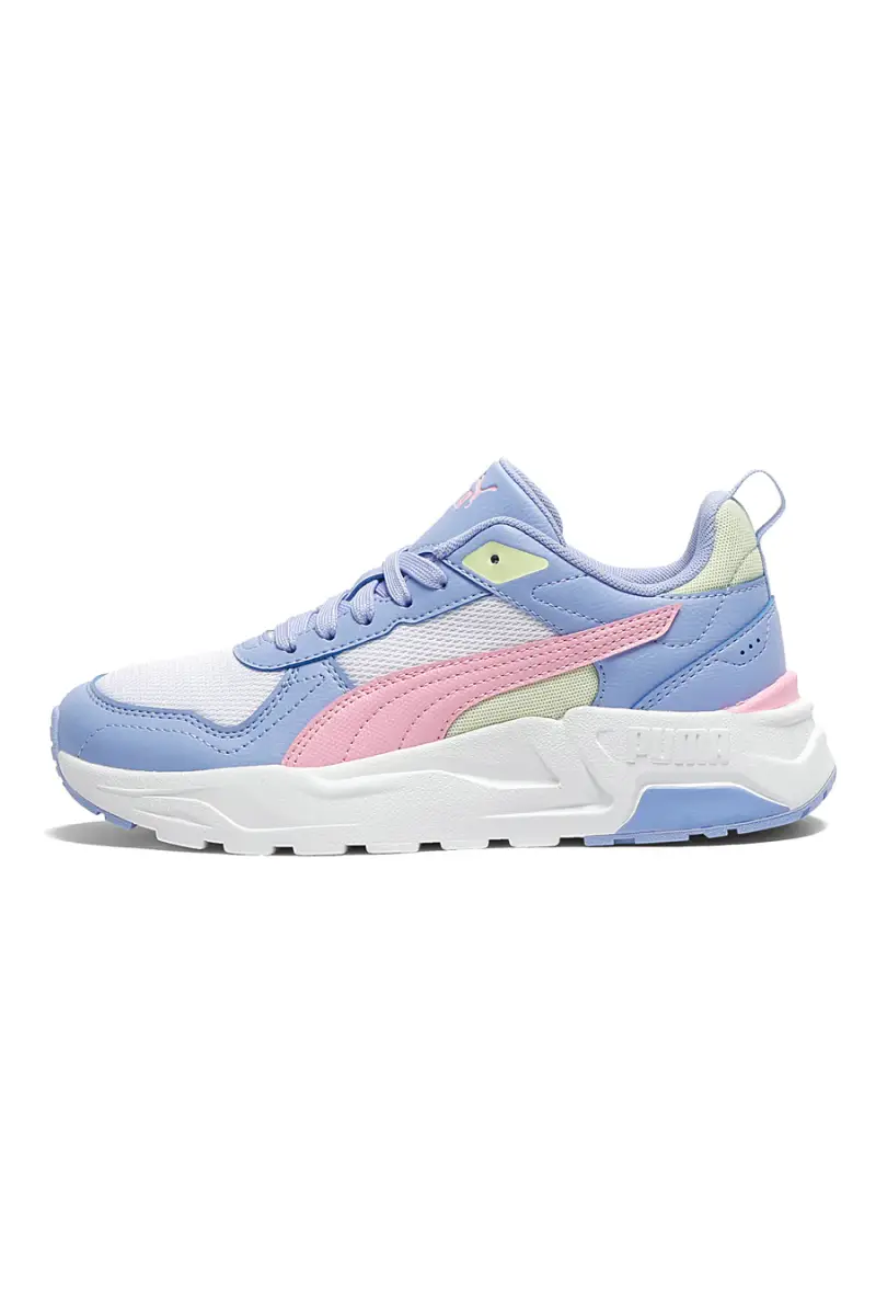 Sneakers azzurre rosa e bianche Puma Trinity 2 Lt Jr [AZZURRO