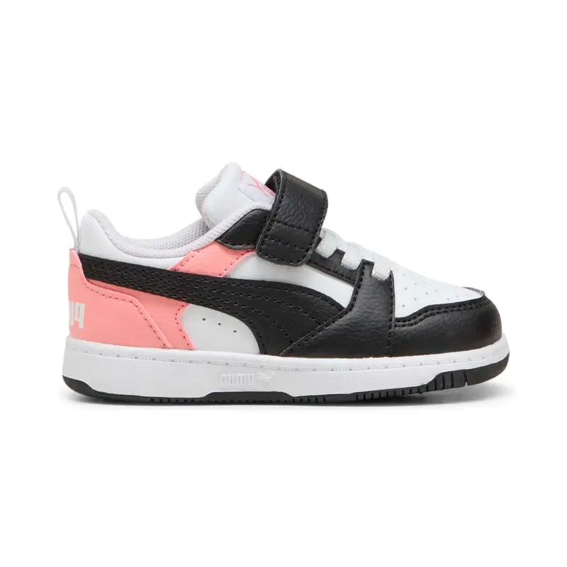 Sneakers basket nere e rosa da bambina modello Rebound Low