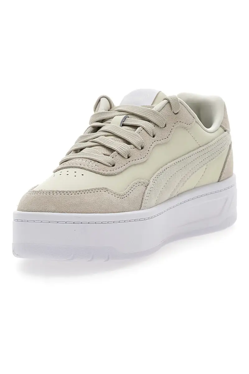 Sneakers Beige con Platform PUMA COURT LALLY SKYE SD [BEIGE] miniatura 3