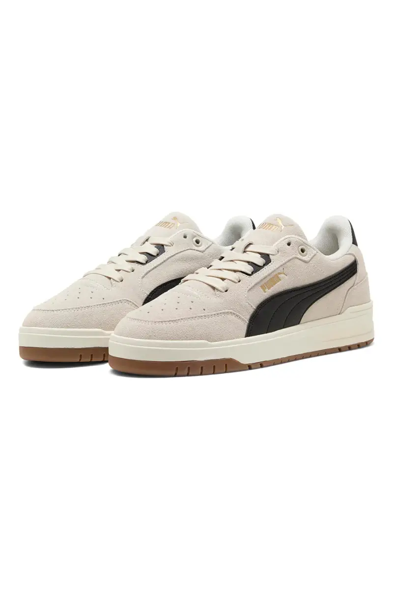 Sneakers beige in tessuto scamosciato con dettagli neri Puma Shuffle Downtown SD [BIANCO] miniatura 2