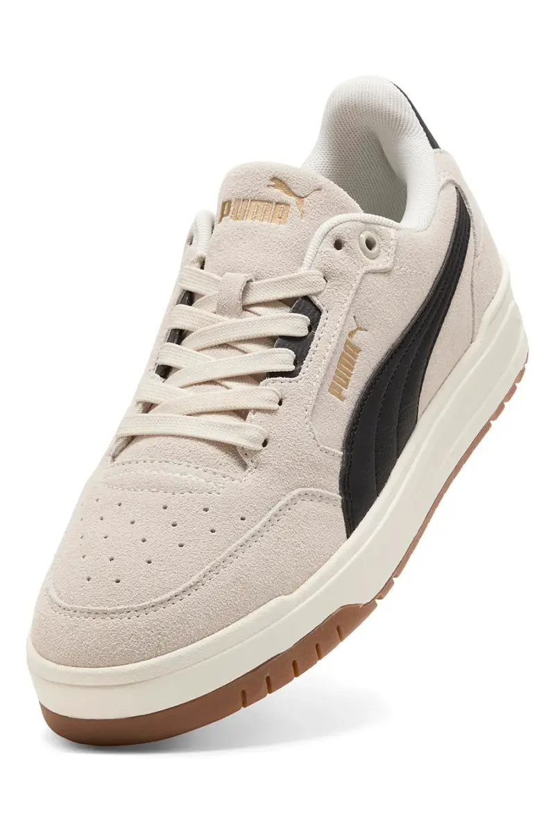 Sneakers beige in tessuto scamosciato con dettagli neri Puma Shuffle Downtown SD [BIANCO] miniatura 5