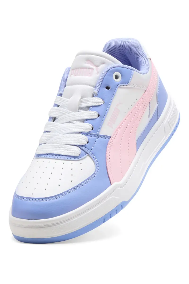 Sneakers bianche azzurre e rosa Puma Caven III Block Jr [AZZURRO miniatura 3