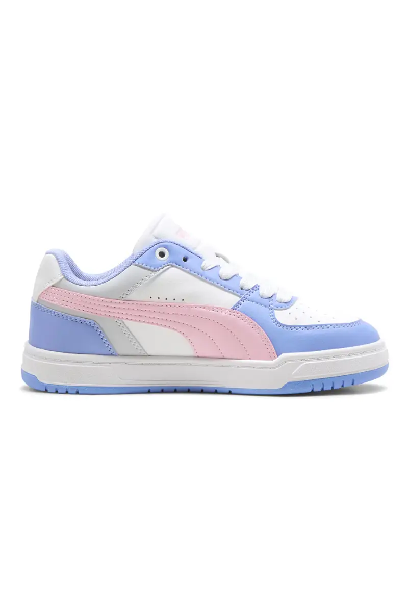 Sneakers bianche azzurre e rosa Puma Caven III Block Jr [AZZURRO miniatura 4
