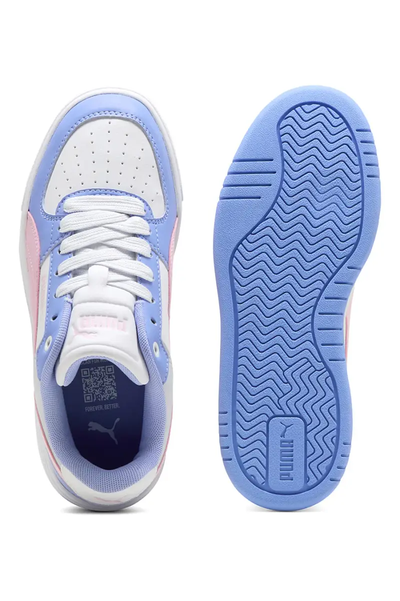 Sneakers bianche azzurre e rosa Puma Caven III Block Jr [AZZURRO miniatura 5