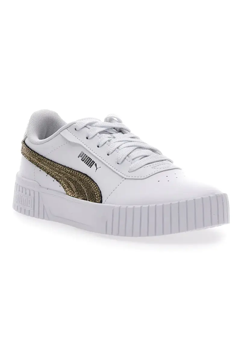 Sneakers Bianche Casula con Lacci Puma Carina 2 0 Mettalic Shine [BIANCO miniatura 2
