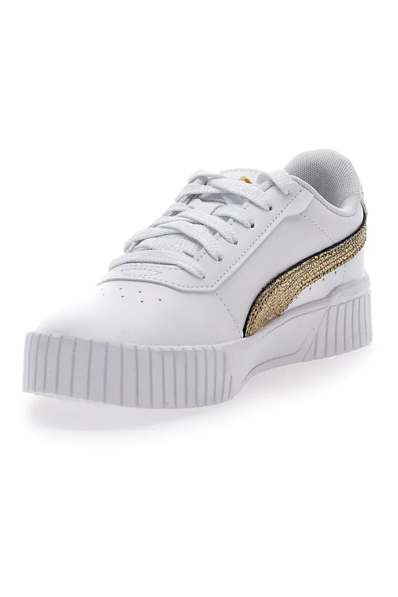 Sneakers Bianche Casula con Lacci Puma Carina 2 0 Mettalic Shine [BIANCO miniatura 3
