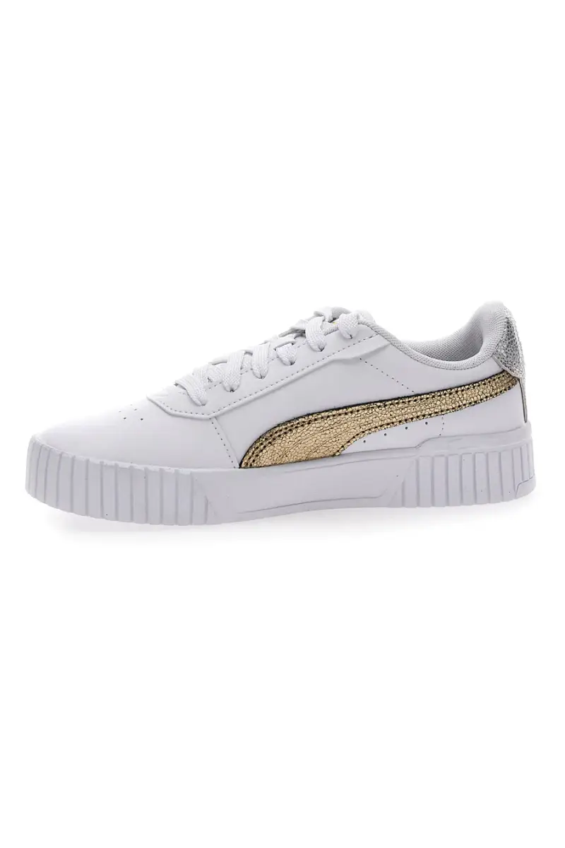 Sneakers Bianche Casula con Lacci Puma Carina 2 0 Mettalic Shine [BIANCO miniatura 4