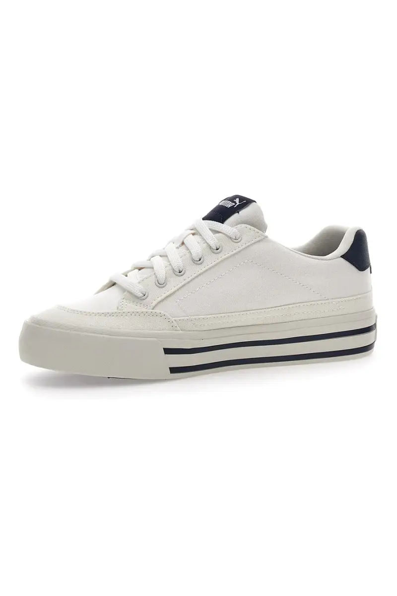 Sneakers Bianche Con Dettagli Blu da Uomo Puma Court Classic Vulc FS [BIANCO] miniatura 4