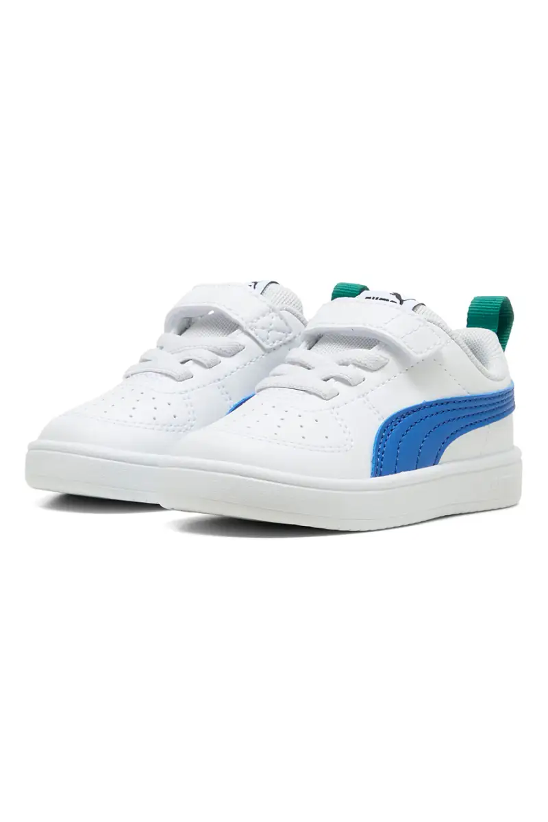 Sneakers bianche con dettagli blu e passante posteriore Puma Rickie AC+ Inf [ND] miniatura 2