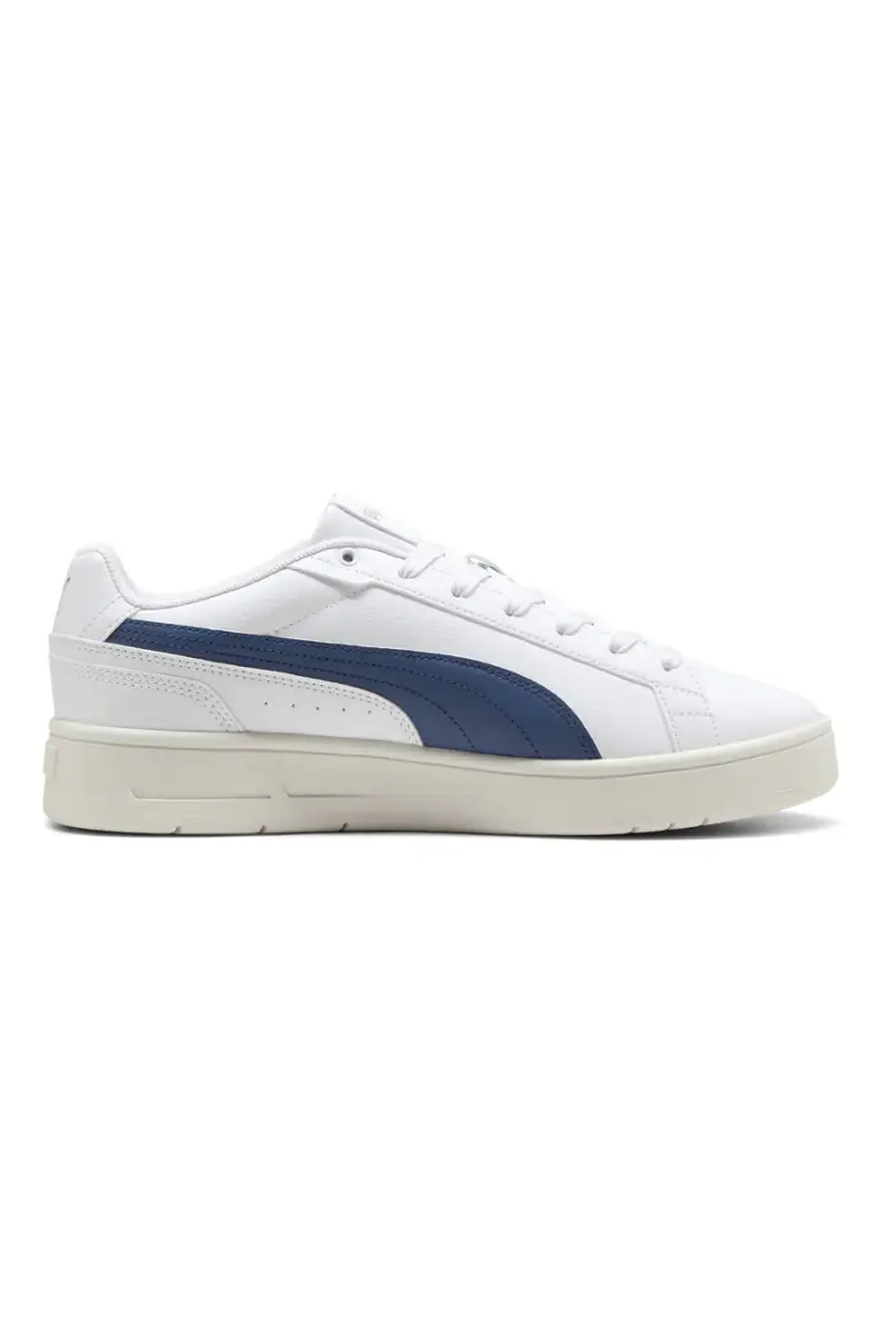 Sneakers bianche con dettagli blu e soletta SoftFoam+ Puma Court Classico [BIANCO miniatura 4