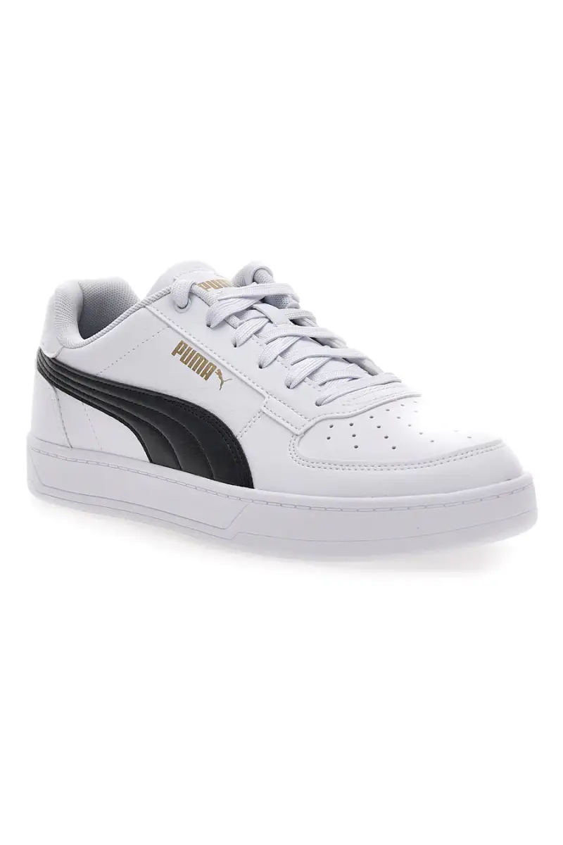 Sneakers bianche con dettagli neri e logo dorato Puma Caven 2 [WHITE miniatura 2