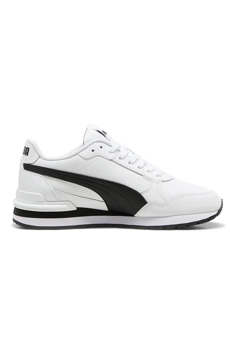Sneakers bianche con dettagli neri e soletta SoftFoam+ Puma ST Runner v4 L Jr [BIANCO] miniatura 2