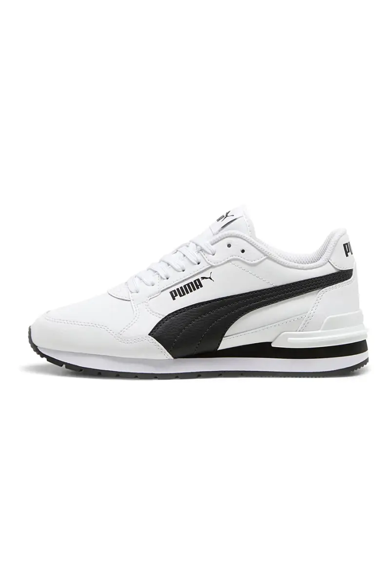 Sneakers bianche con dettagli neri e soletta SoftFoam+ Puma ST Runner v4 L Jr [BIANCO]
