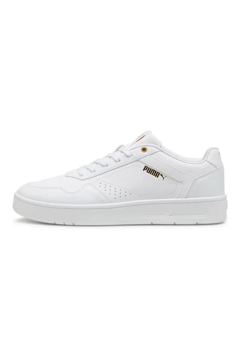 Sneakers Bianche Con Dettagli Oro Puma Court Classic [BIANCO]