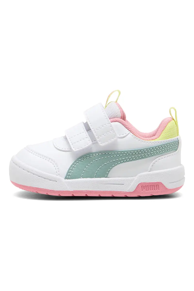Sneakers bianche con dettagli pastello regolabili Puma Multiflex 2 Color V Inf [MULTI]