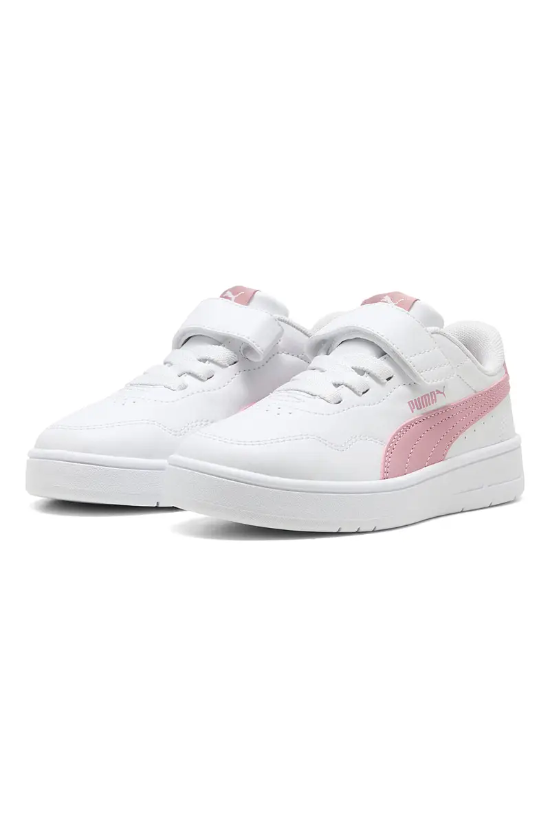 Sneakers bianche con dettagli rosa Puma Court Lally AC+ PS [BIANCO] miniatura 2