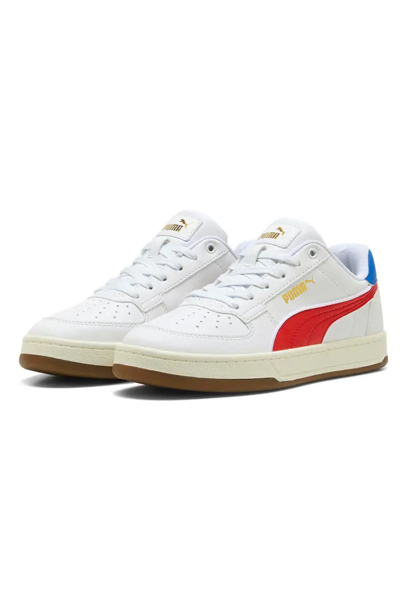 Sneakers bianche con dettagli rossi e blu Puma CAVEN 2 0 RETRO JR [BIANCO] miniatura 2