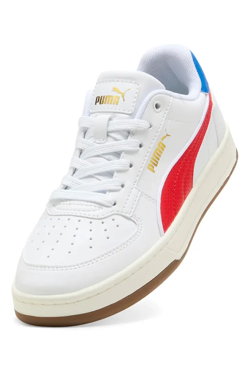 Sneakers bianche con dettagli rossi e blu Puma CAVEN 2 0 RETRO JR [BIANCO] miniatura 3
