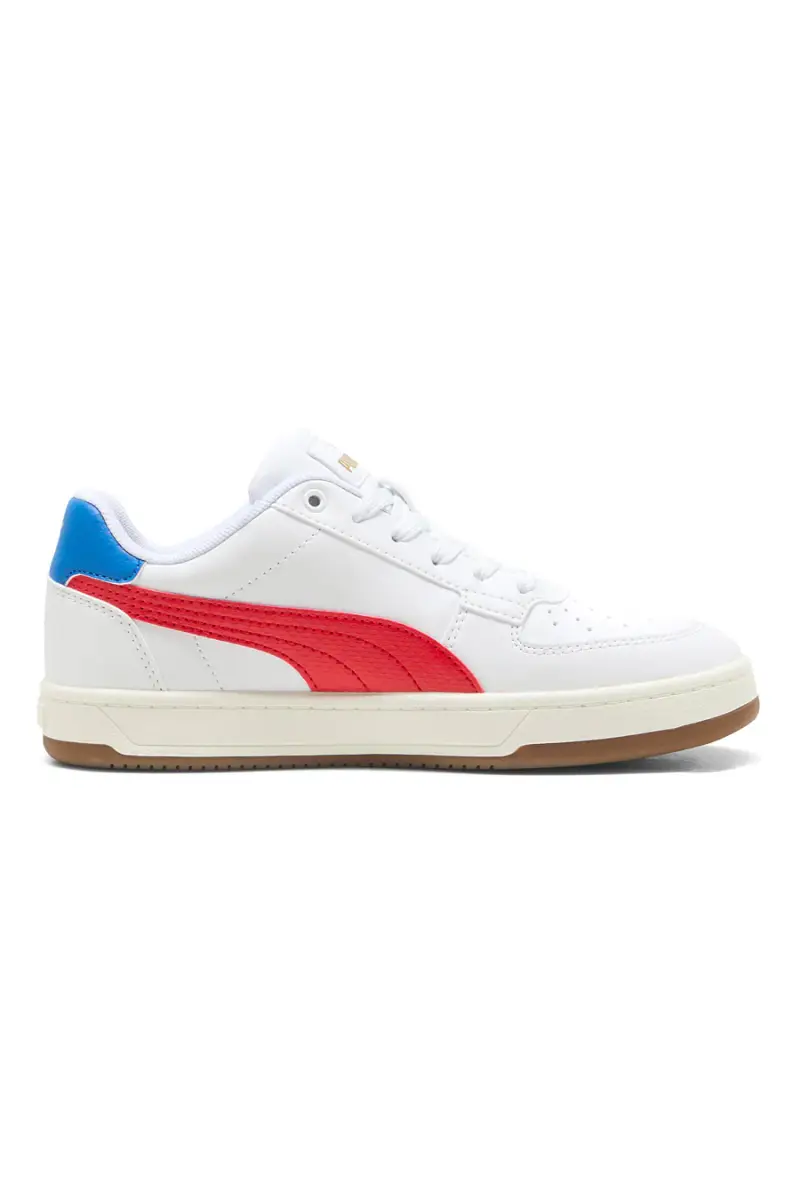 Sneakers bianche con dettagli rossi e blu Puma CAVEN 2 0 RETRO JR [BIANCO] miniatura 4