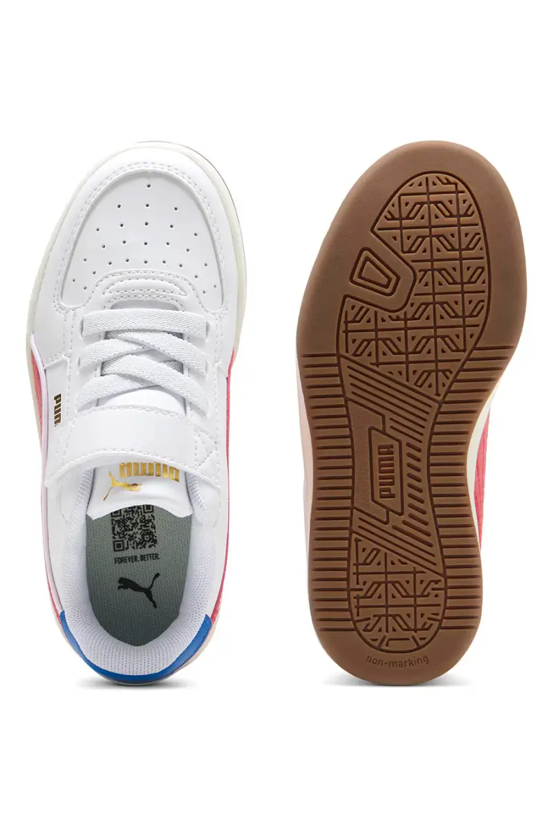 Sneakers bianche con dettagli rossi e blu Puma Caven 2 Retro AC + PS [BIANCO] miniatura 5