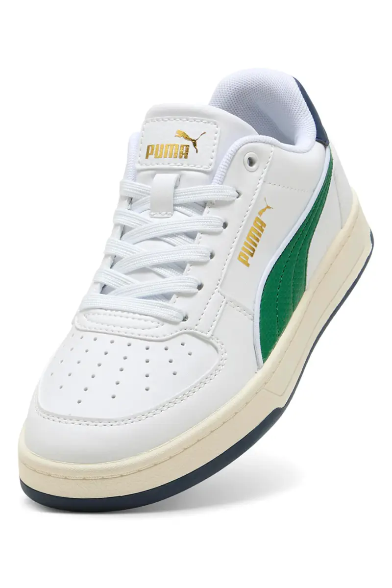 Sneakers bianche con dettagli verdi e blu Puma CAVEN 2 0 RETRO JR [BIANCO] miniatura 3