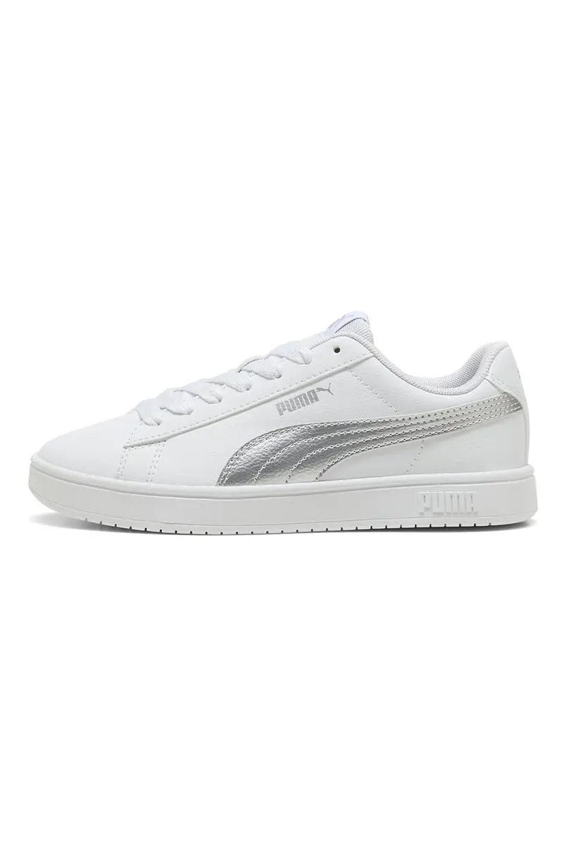 Sneakers Bianche con Logo Argento PUMA RICKIE CLASSIC JR [BIANCO