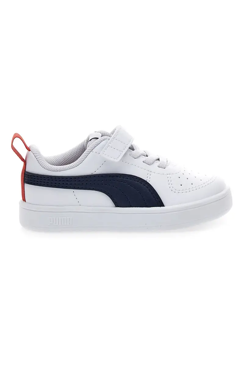 Sneakers bianche con strappo e dettagli navy Puma Rickie AC+ Inf [ND]
