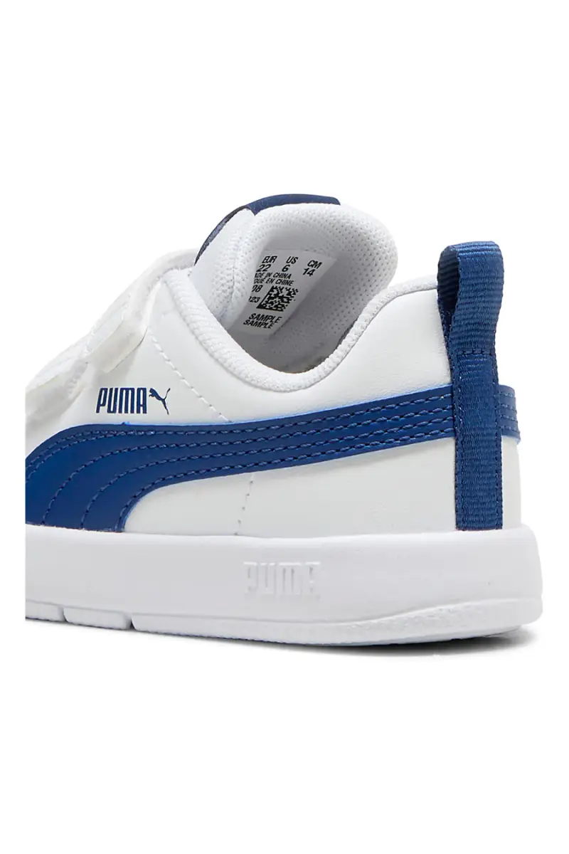 Sneakers bianche con strappo e logo Puma Courtflex v3 v inf [BIANCO] miniatura 5