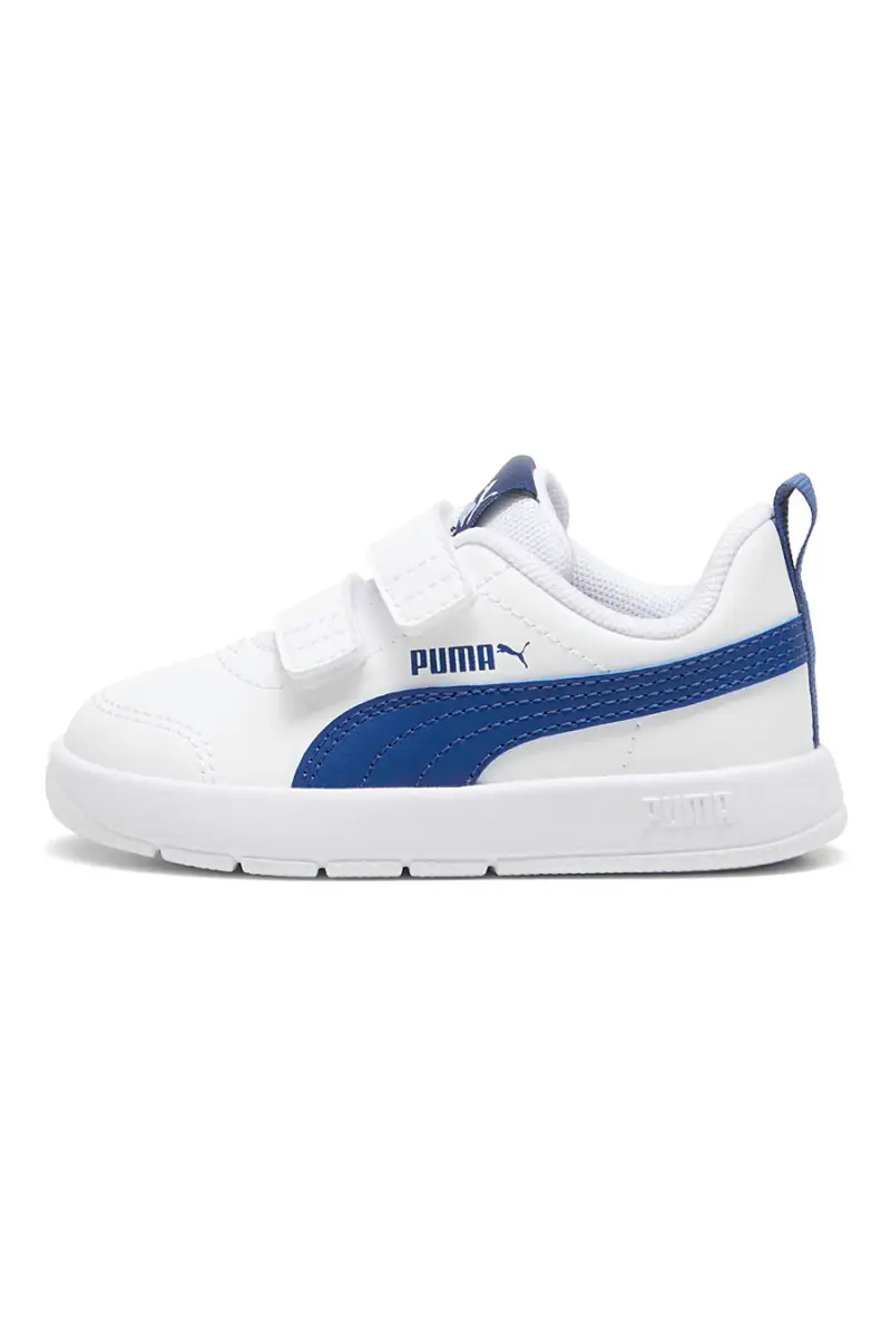 Sneakers bianche con strappo e logo Puma Courtflex v3 v inf [BIANCO]