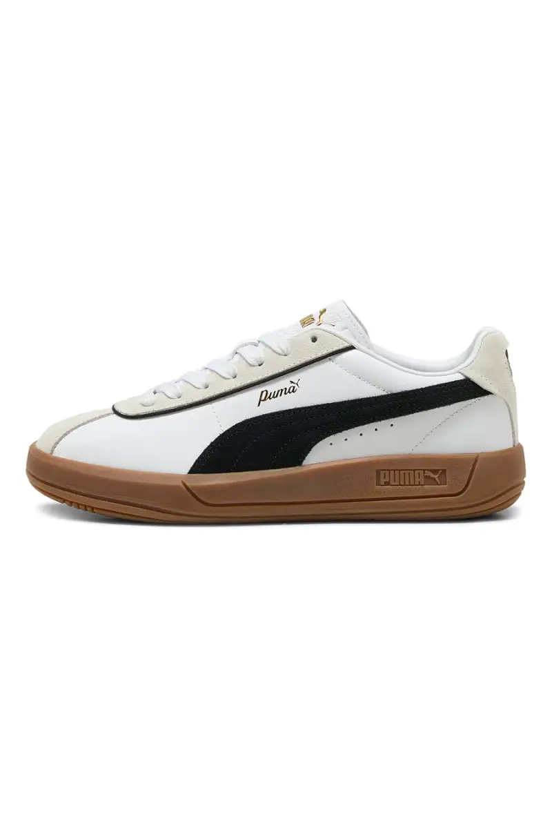 Sneakers Bianche con Suola a Contrasto Puma Club Klassika [BIANCO