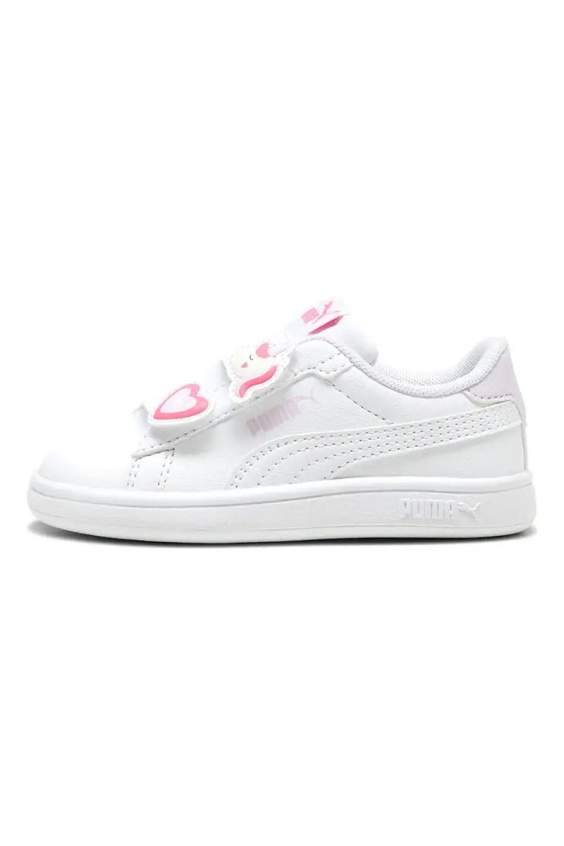 Puma Sneakers bianche con velcro e dettagli fantasiosi