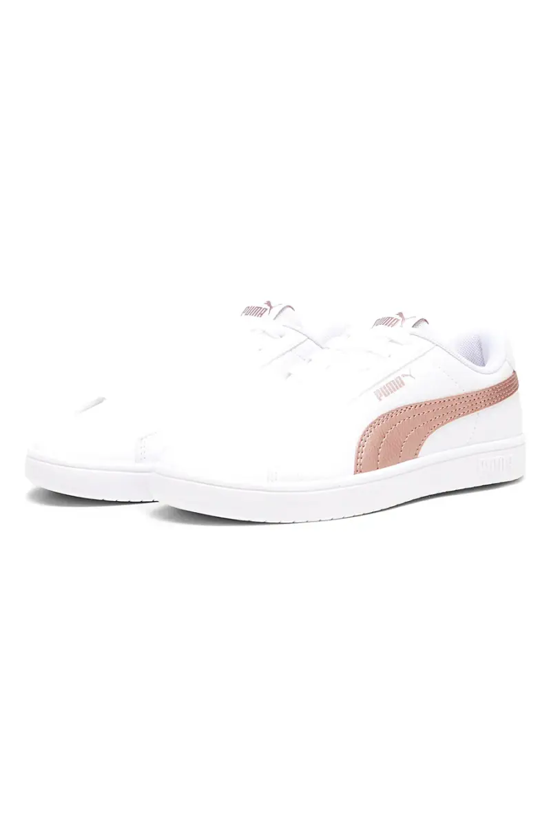 Sneakers bianche dettagli rame classiche Puma Rickie Classic JR [BIANCO] miniatura 2