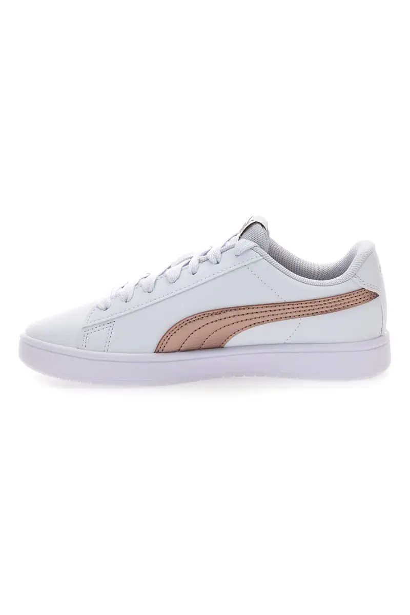 Sneakers bianche dettagli rame classiche Puma Rickie Classic JR [BIANCO] miniatura 3