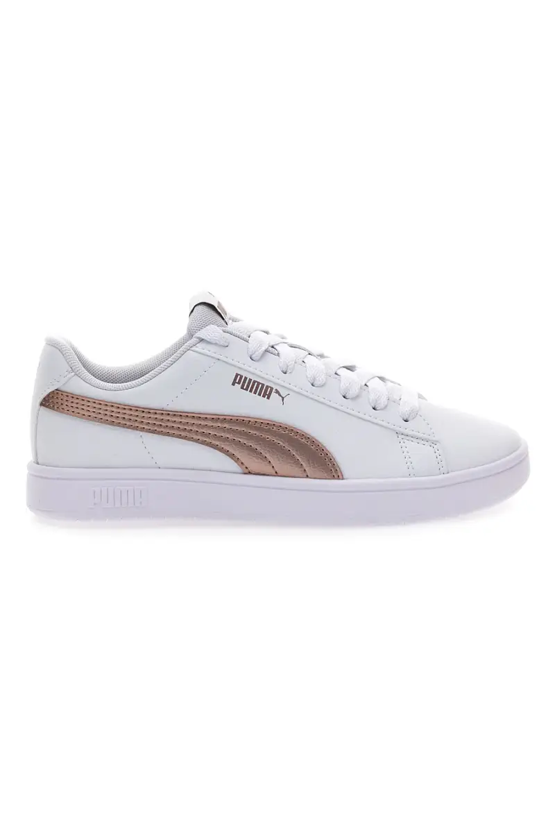 Sneakers bianche dettagli rame classiche Puma Rickie Classic JR [BIANCO]