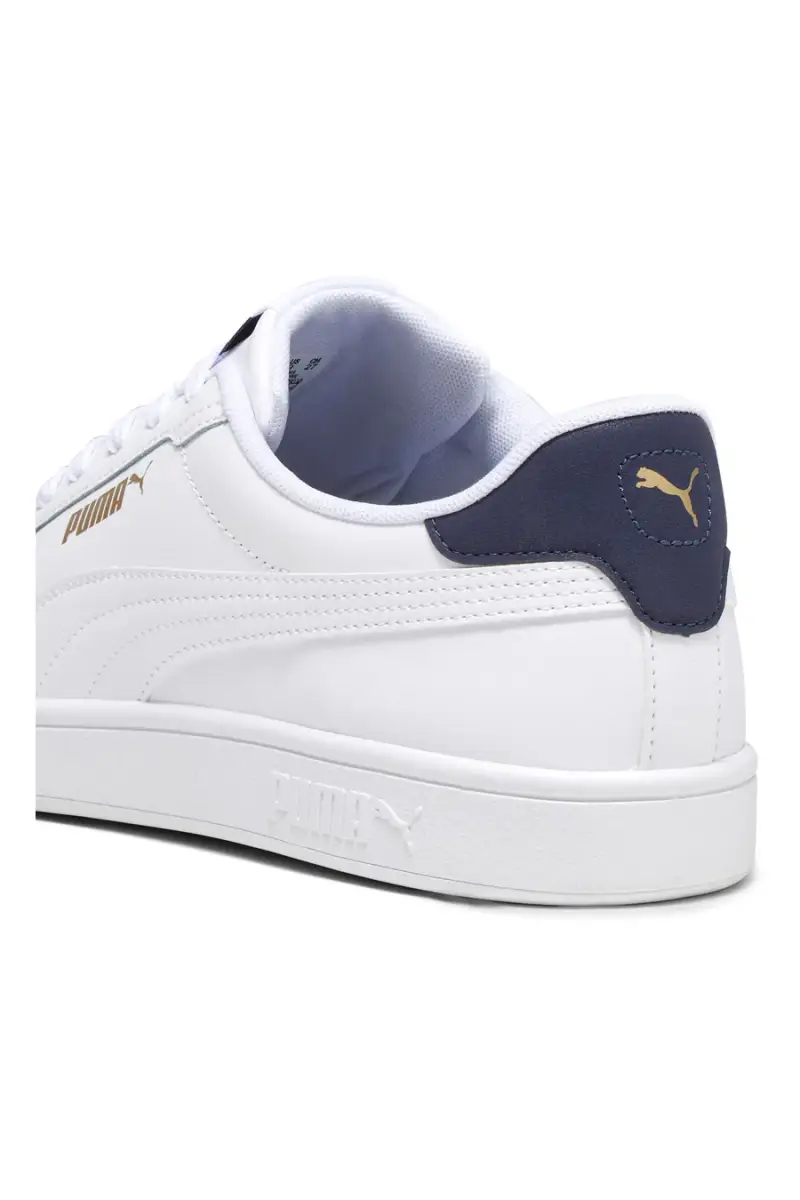 Sneakers Bianche e Blu Puma Smash 3 L [BIANCO miniatura 5
