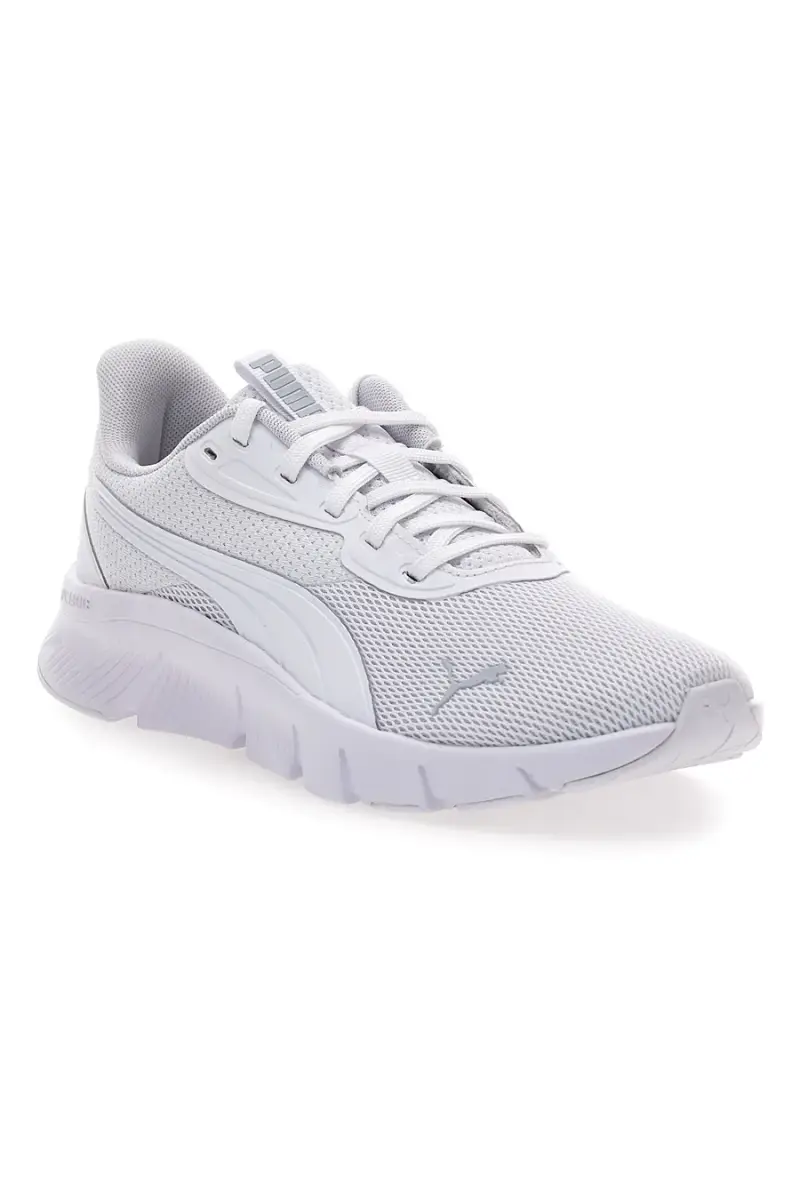 Sneakers bianche e grigio chiaro in mesh Puma FlexFocus Lite Modern Jr [WHITE miniatura 2