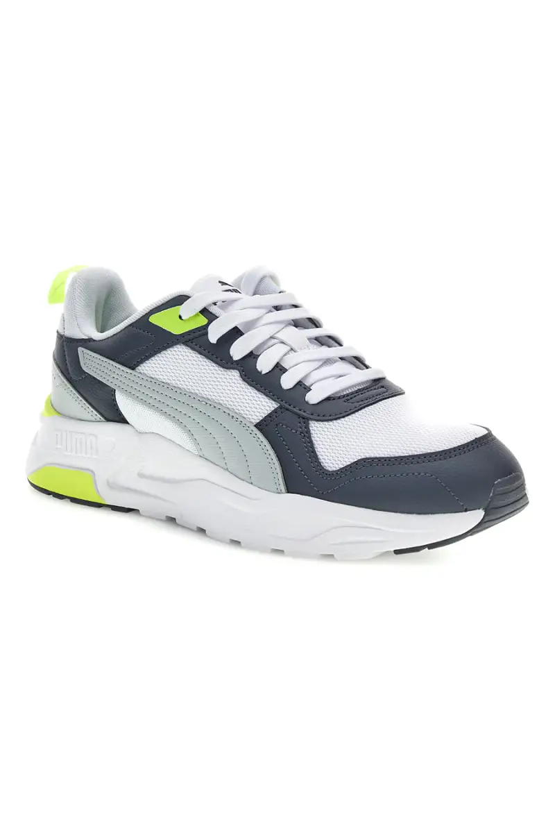 Sneakers bianche e grigio chiaro in mesh Puma Trinity 2 LT [BIANCO miniatura 2