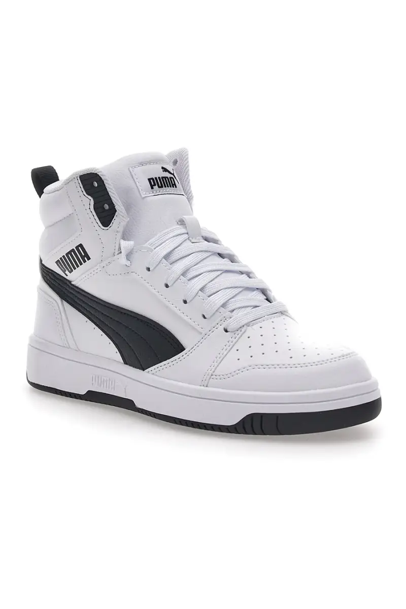 Sneakers Bianche e Nere Mid-Cut Puma Rebound V6 Mid Jr [BIANCO miniatura 2