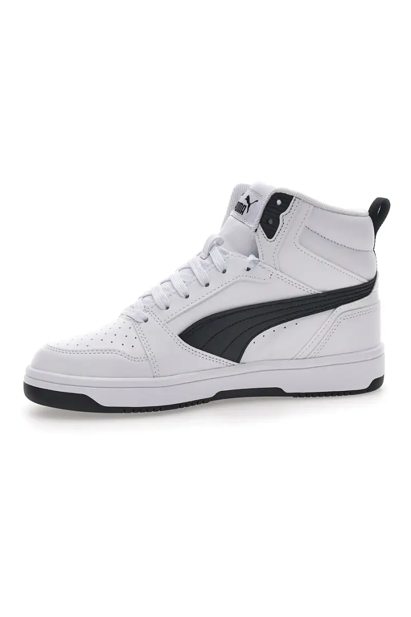 Sneakers Bianche e Nere Mid-Cut Puma Rebound V6 Mid Jr [BIANCO miniatura 4