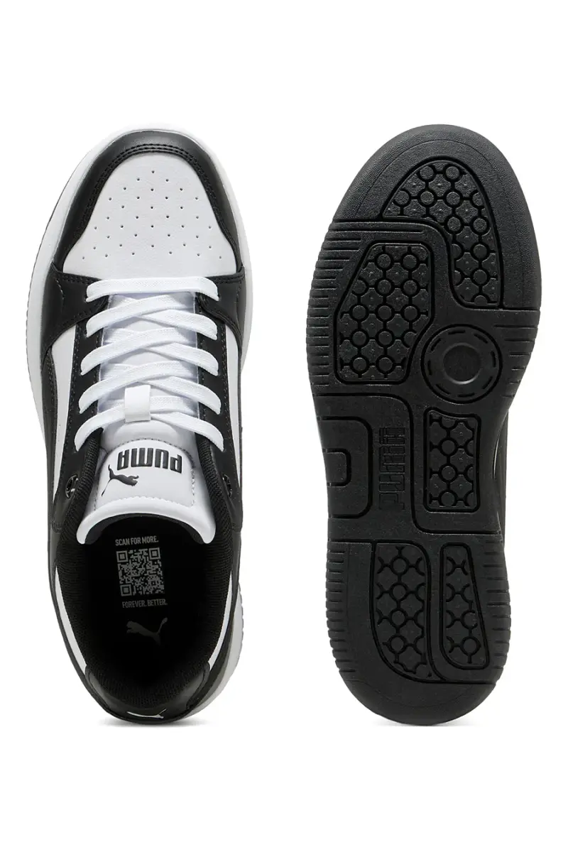 Sneakers bianche e nere platform Puma Rebound Femme Low [BIANCO miniatura 4