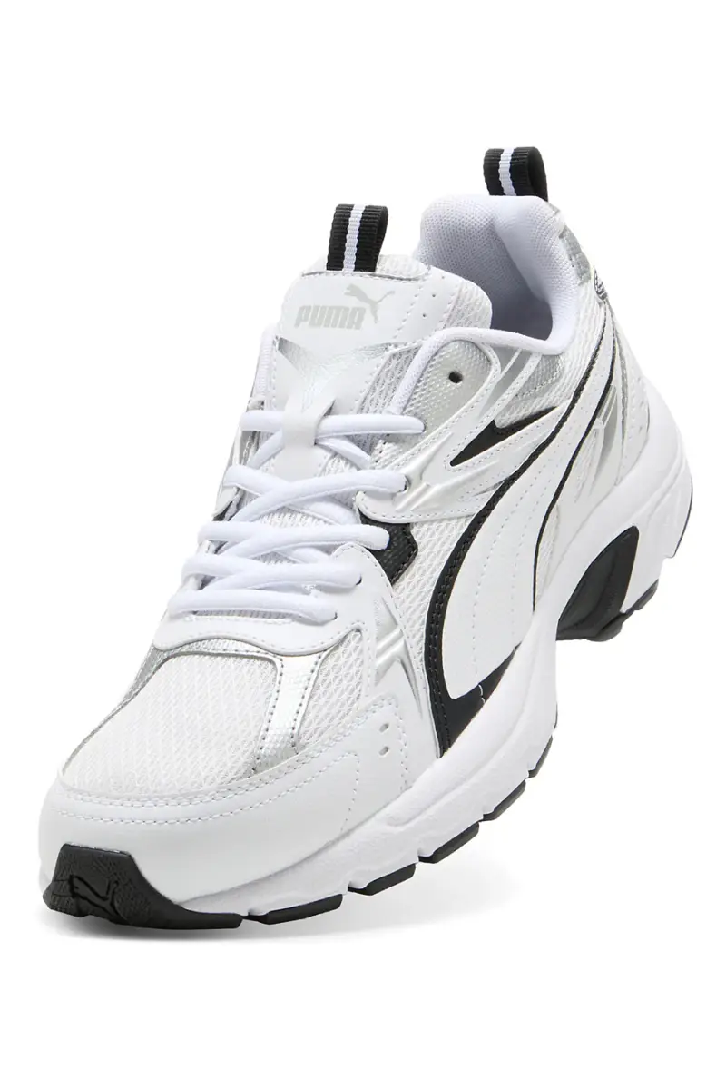 Sneakers bianche e nere stile running Puma Milenio tech [BIANCO miniatura 5