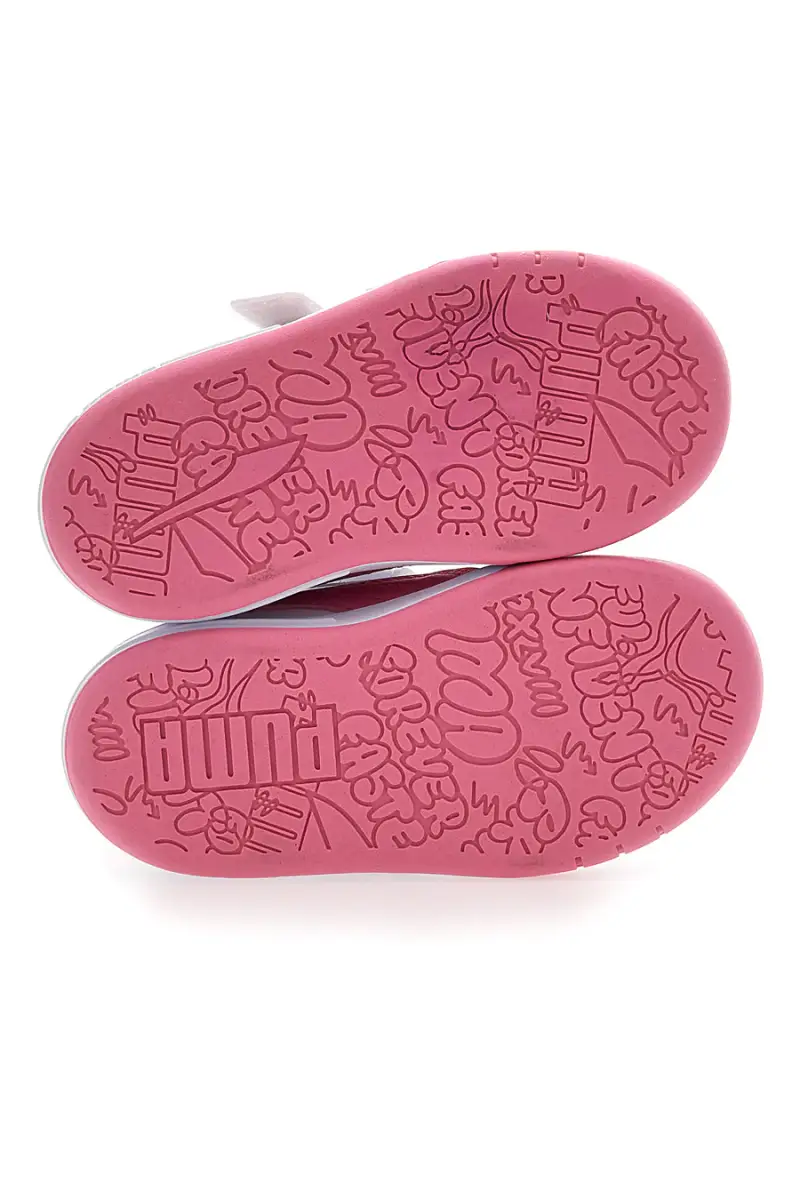 Sneakers Bianche e Rosa Con Strappi in Velcro Puma Multiflex Sl V Inf [BIANCO miniatura 5