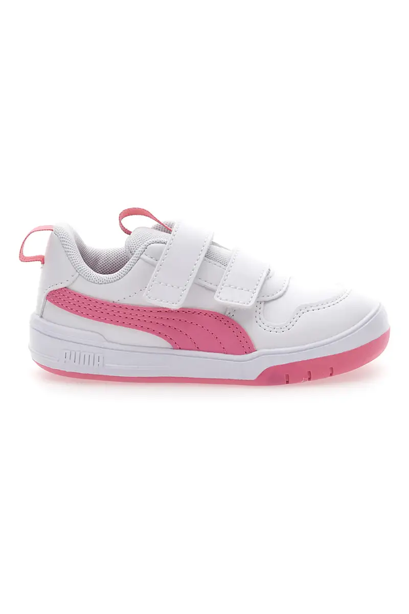 Sneakers Bianche e Rosa Con Strappi in Velcro Puma Multiflex Sl V Inf [BIANCO