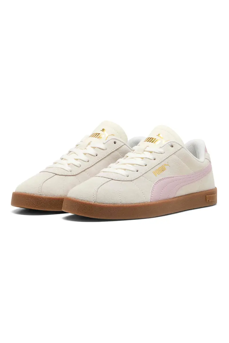 Sneakers Bianche e Rosa con Tomaia in Pelle Puma Club II [BIANCO miniatura 2