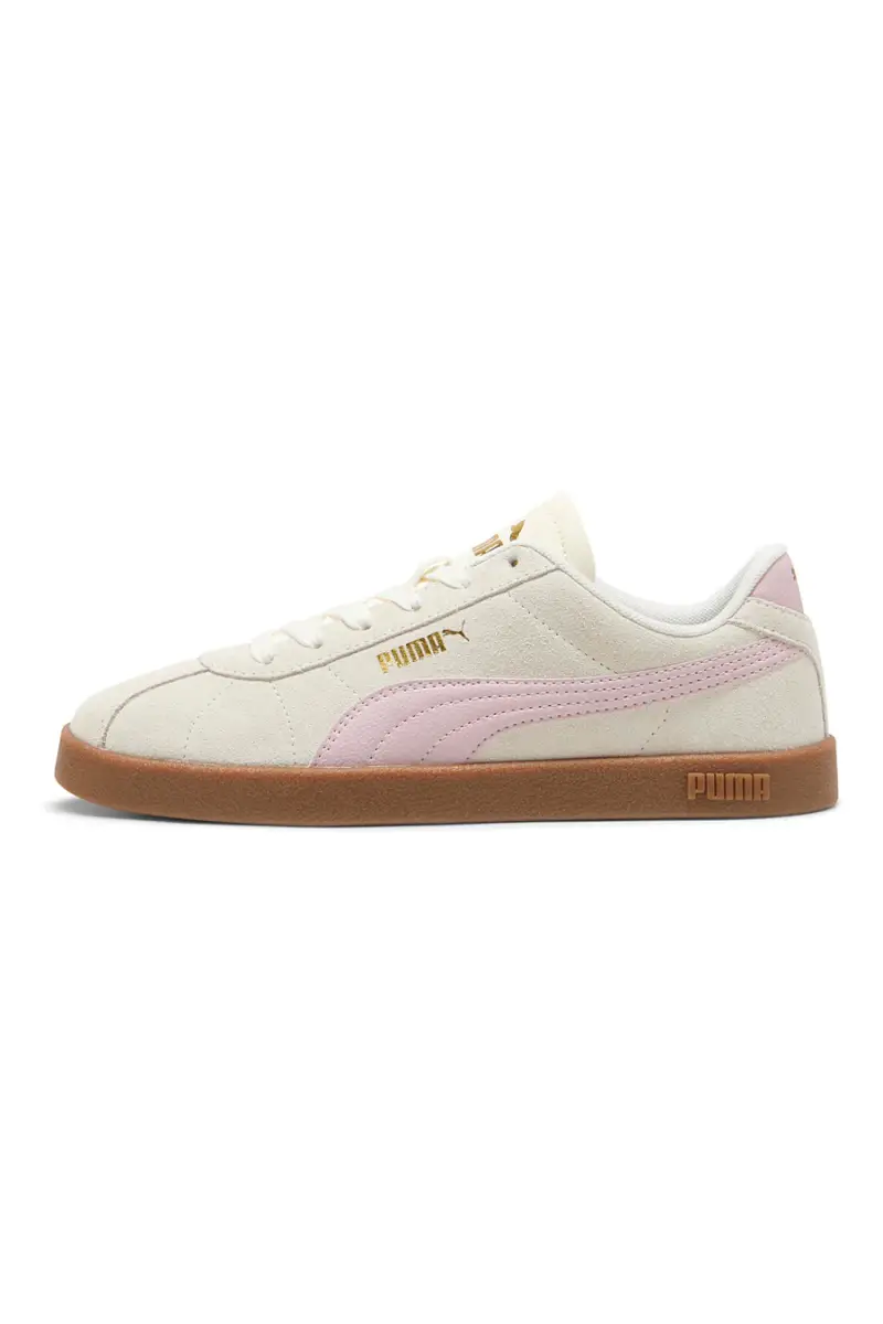 Sneakers Bianche e Rosa con Tomaia in Pelle Puma Club II [BIANCO