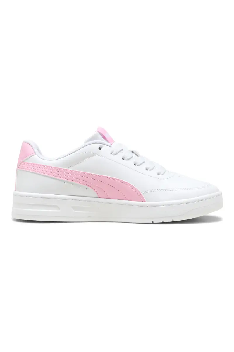 Sneakers bianche e rosa Puma Court Classic Clean Jr [WHITE miniatura 4