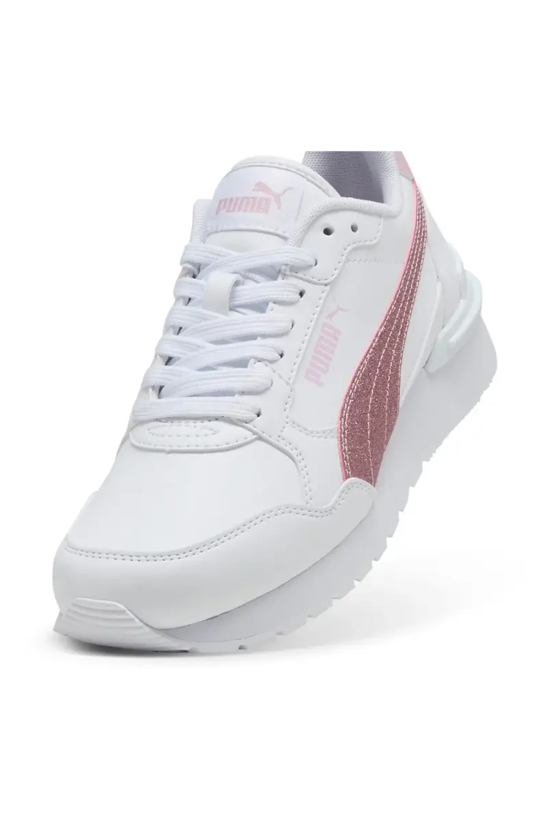 Sneakers Bianche e Rosa Puma ST Runner v4 SL Glitter Jr [BIANCO] miniatura 2